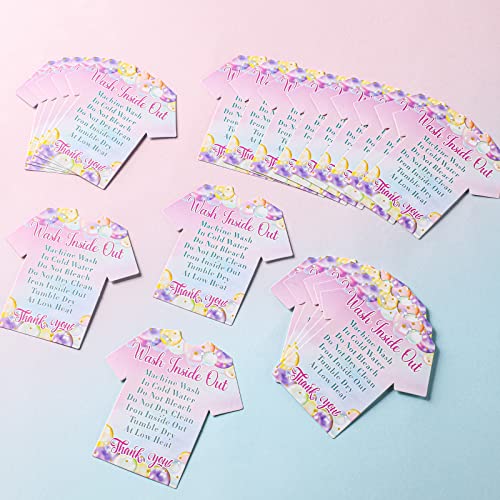 Sinmoe 300 Pieces T Shirt Washing Instructions Cards Customer Direction Shirt Care Wash Instructions Cards Small Business Supplies for Home Business Gifts - Image 4