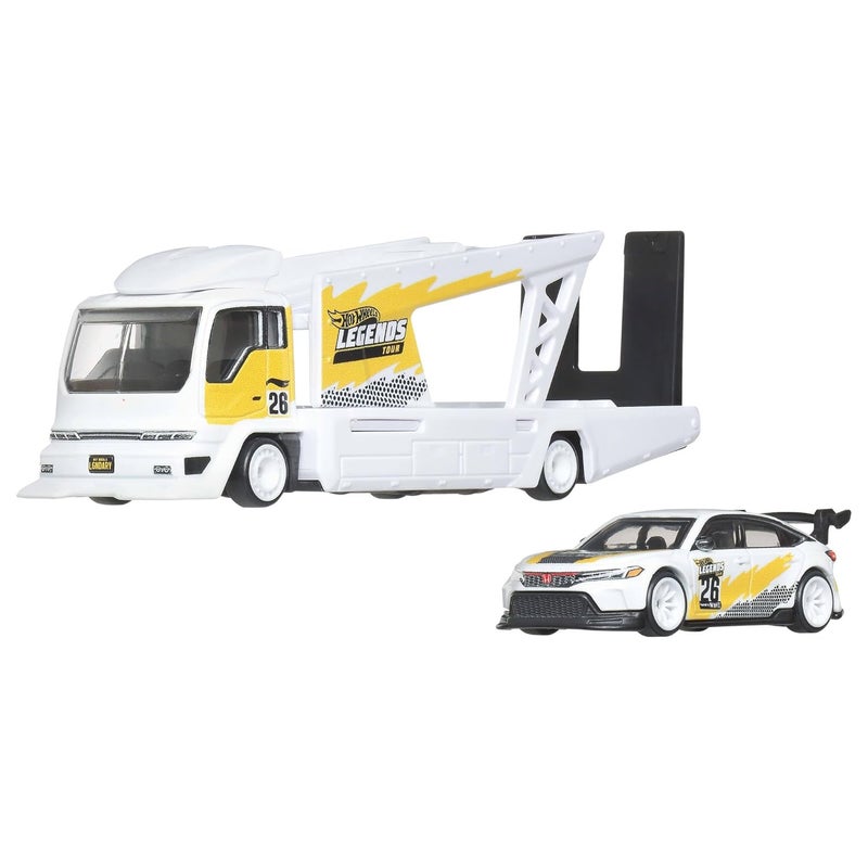 Hot Wheels Premium Team Transport Legends Tour Vehicle Set (1:64, 2 Pieces) - Image 2