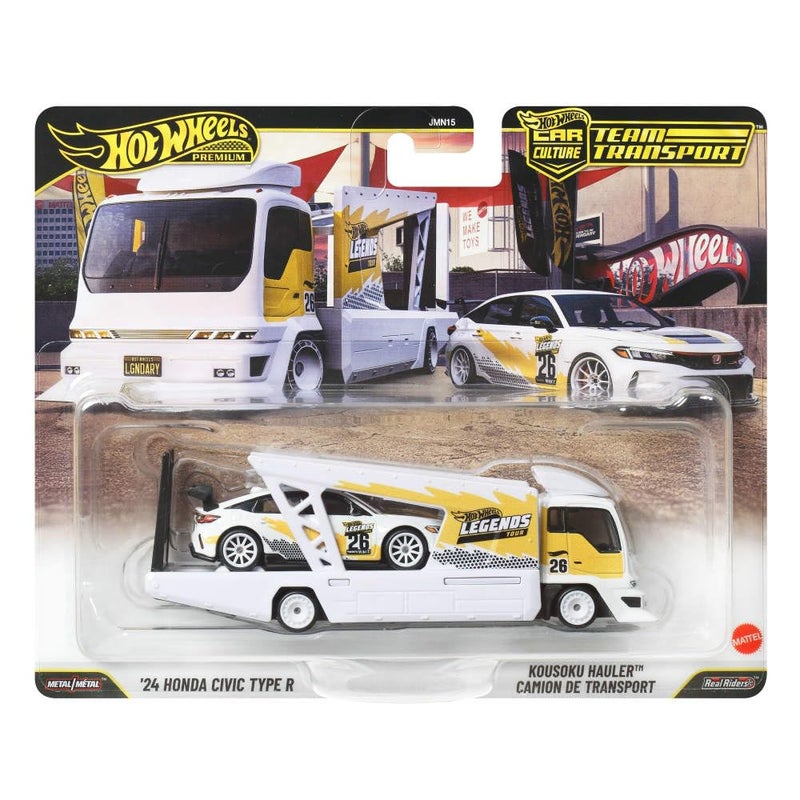 Hot Wheels Premium Team Transport Legends Tour Vehicle Set (1:64, 2 Pieces) - Image 1
