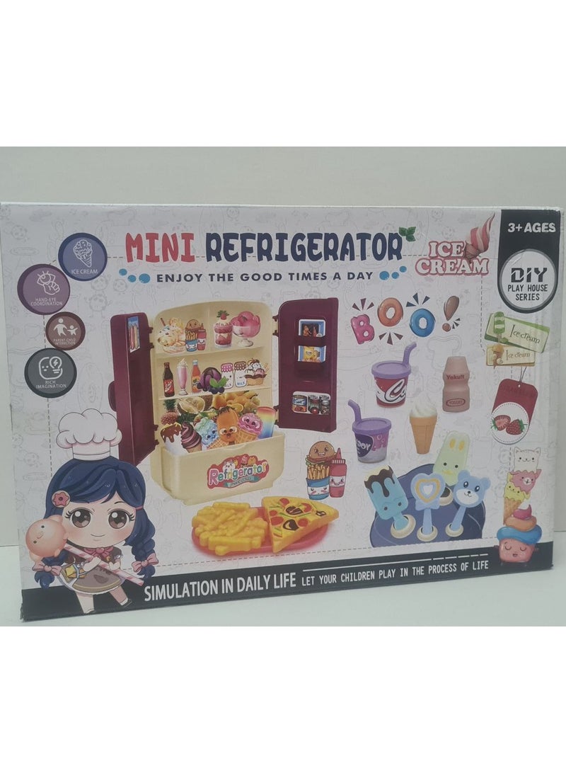 MINI FRIDGE PINK WITH ACCESSORIES - Image 2