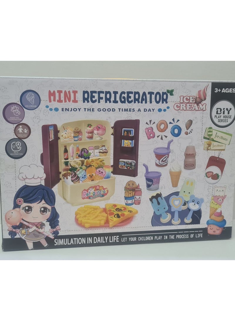 MINI FRIDGE PINK WITH ACCESSORIES - Image 4
