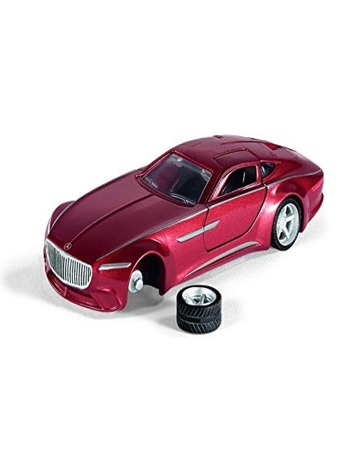 Siku 2357, Vision Mercedes Maybach 6 Grand Coupé, 1:50, Metal/Plastic, Red, Opening hinged Doors, Changeable Wheels - Image 5