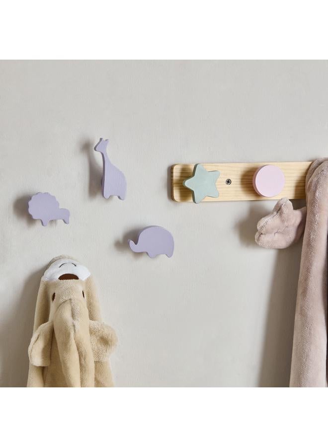 Home Box Animal Shaped 4-Piece Wooden Wall Hook Set - Image 4