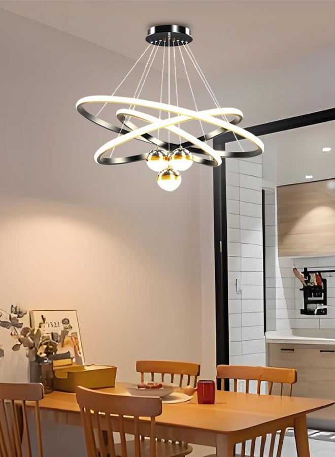 Living room chandelier - modern and minimalist lighting, trendy and luxurious Nordic pendant light, new Chinese style starry sky bedroom and dining room chandelier. - Image 2