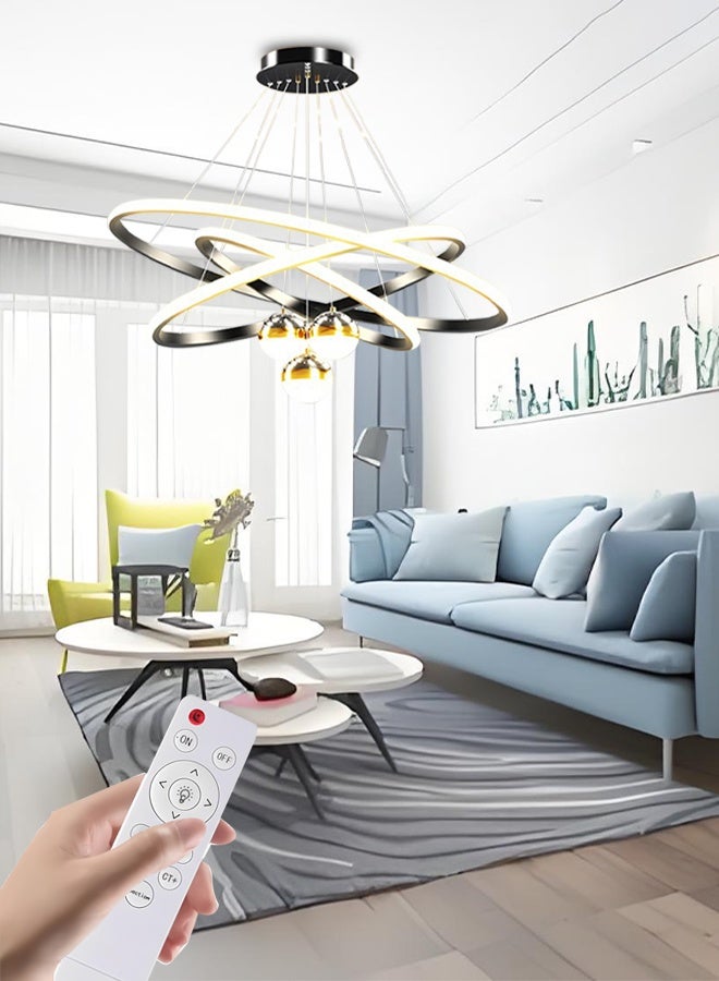 Living room chandelier - modern and minimalist lighting, trendy and luxurious Nordic pendant light, new Chinese style starry sky bedroom and dining room chandelier. - Image 1