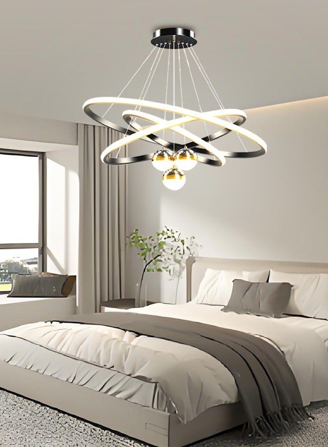 Living room chandelier - modern and minimalist lighting, trendy and luxurious Nordic pendant light, new Chinese style starry sky bedroom and dining room chandelier. - Image 3
