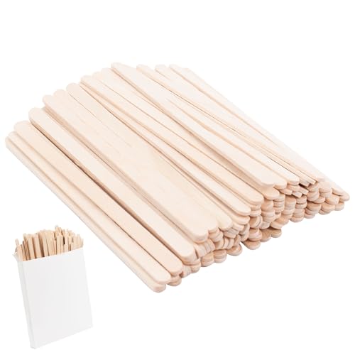 ANTETOK Wooden Coffee Stirrers - Coffee Stir Sticks 5.5 Inch,100pcs Disposable Swizzle Sticks,Swizzle Drink Sticks for Coffee,Tea,Cocktail and Hot Chocolate - Image 1