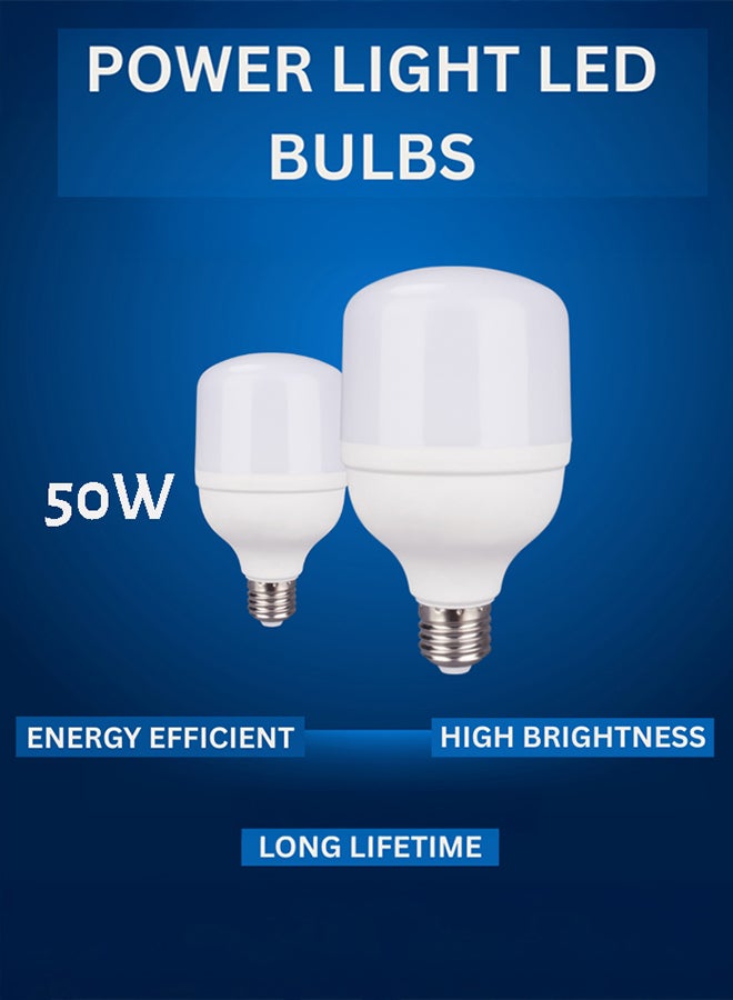Max LED Bulb 50W E27 – High Lumen 4000lm SMD Lamp | Wide Beam Angle Energy-Saving White Light  - Image 3