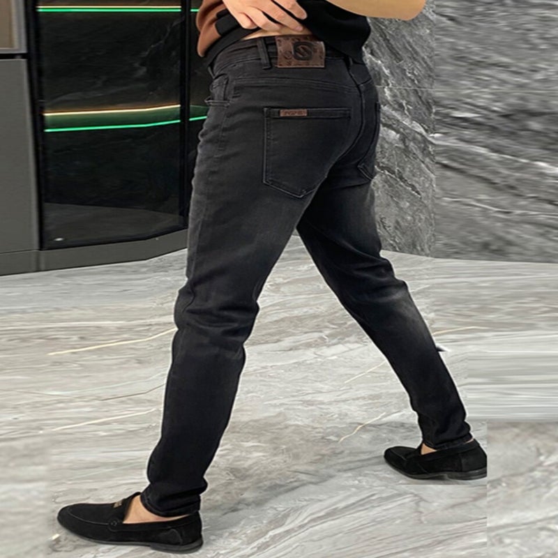 Unisex Classic Denim Jeans Loose Fit Daily Outdoor Wear - Image 2