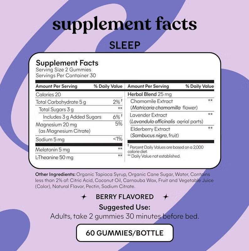 Lemme, Sleep Tight Gummies, Berry, 60 Gummies - Image 4