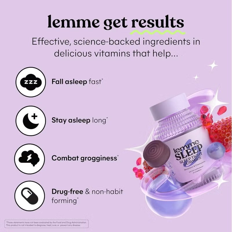 Lemme, Sleep Tight Gummies, Berry, 60 Gummies - Image 3