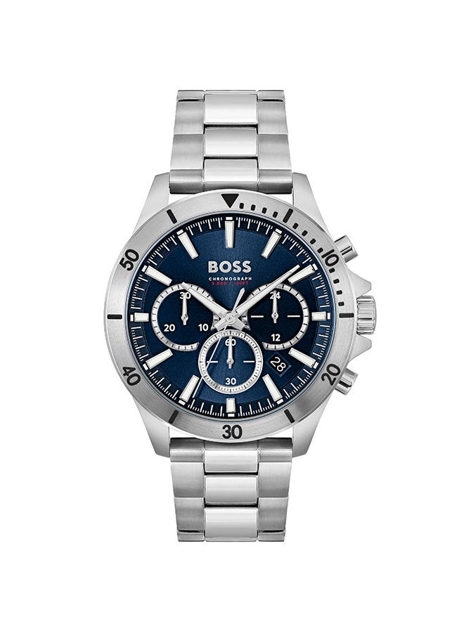 HUGO BOSS - Men's Chronograph Round Stainless Steel Wrist Watch 1514069 - 45 mm - Image 1