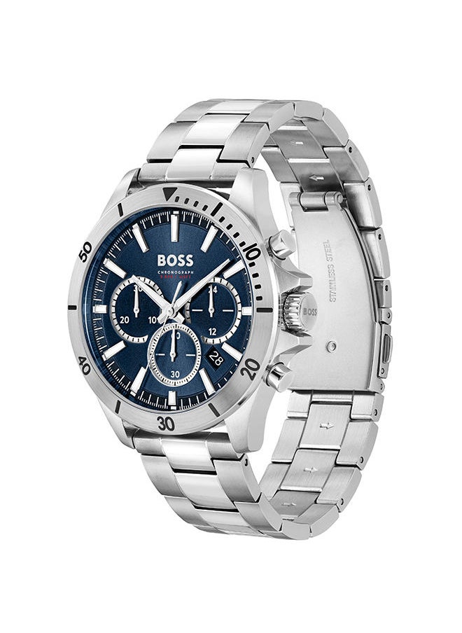 HUGO BOSS - Men's Chronograph Round Stainless Steel Wrist Watch 1514069 - 45 mm - Image 1