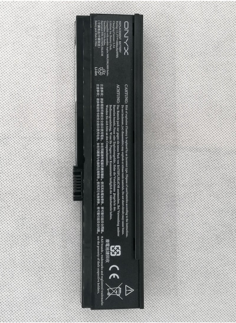 Onyx - Laptop Replacement Battery For Acer Aspire 5500 5570 TM2400 3220 3260 (Black) - Image 1