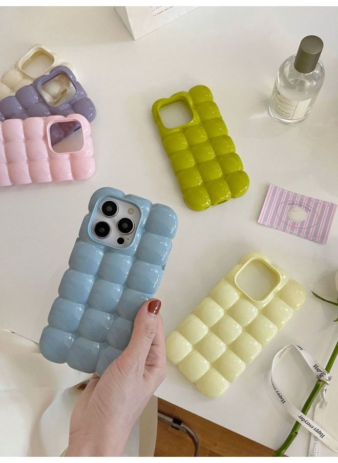 Generic - Ins Solid Color Macaroon Egg Phone Case For Apple 15Pro Max IPhone16 13 Women 14-Color:XMR Egg Silver Plating-Applicable Model:13pro (without Packaging) - Image 1