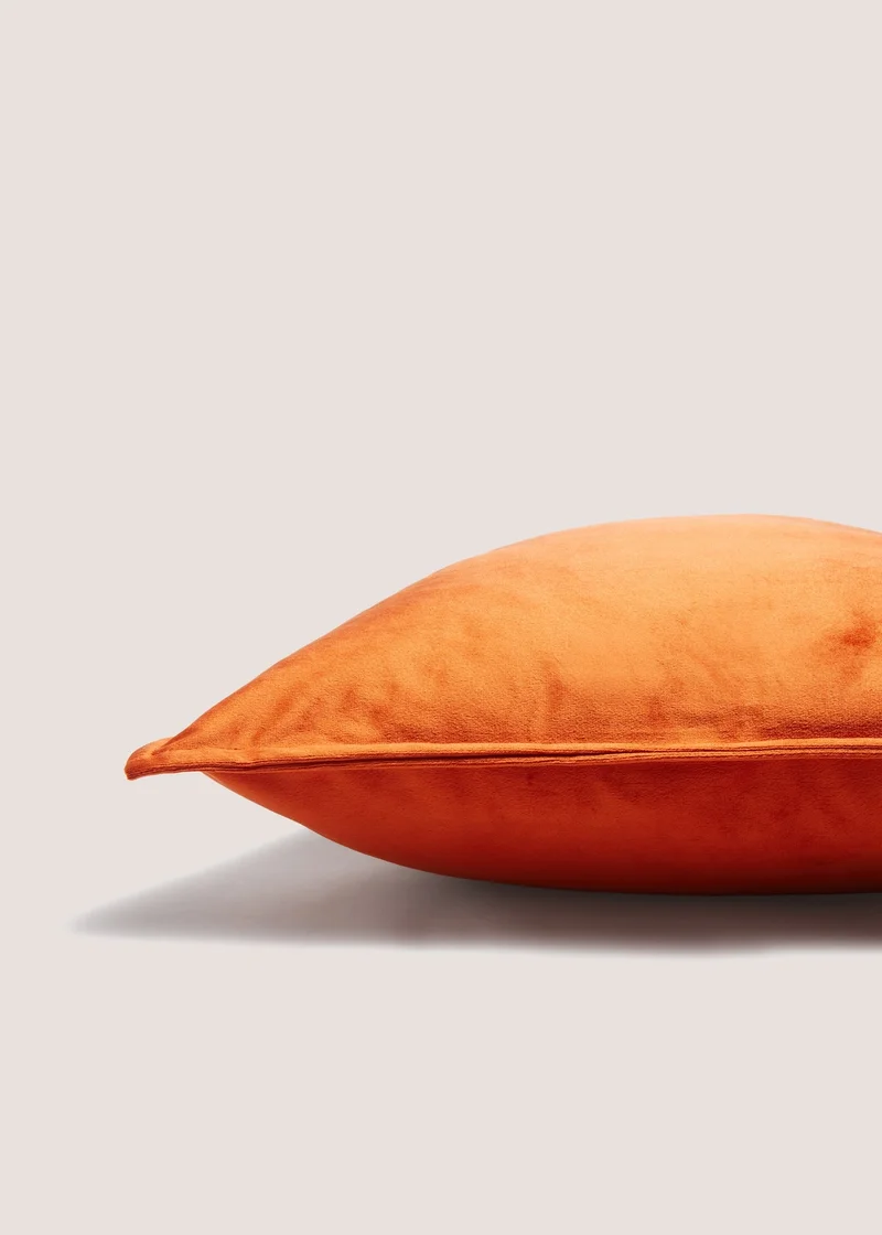 Matalan Rust Velvet Cushion (43cm x 43cm)