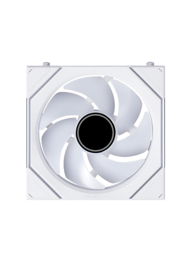 LIAN LI UNI FAN SL-INF FLEX 120mm ARGB Reverse PC Case Fan 3-Pack – 2200 RPM, 65.7 CFM, 2.85 mmH₂O, 31 dBA, FDB Bearing, 58-LED ARGB, Infinity Mirror Lighting, L-Wireless Controller, LED FLEX Receiver, L-Connect 3, White | 12RSLIN1F3W - Image 5