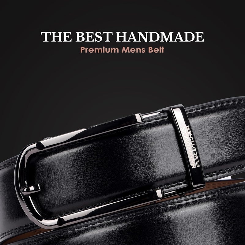 HAMMONDS FLYCATCHER Genuine Leather Belt for Men, Premium Leather Belt with Auto Lock mechanism, Mens Belt Leather Branded with Slide Lock for Everyday Wear - Image 2