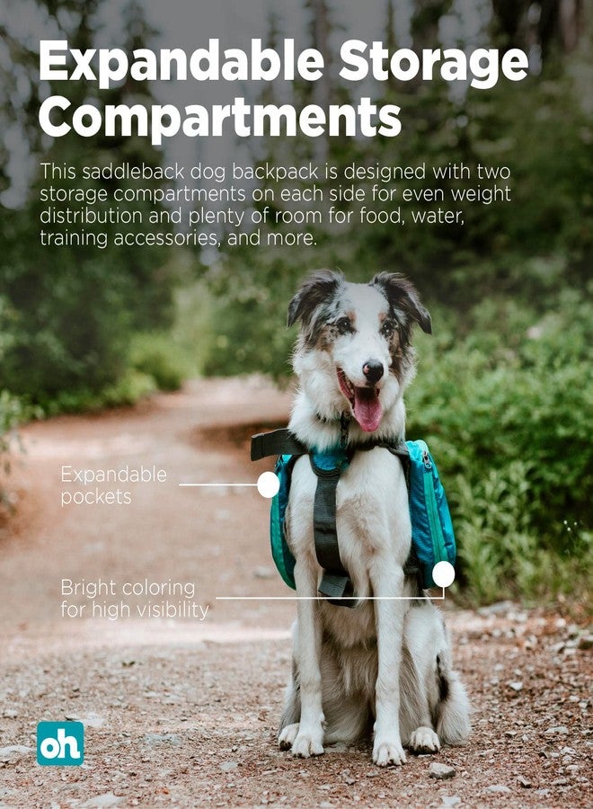 Outward Hound DayPak Blue Dog Saddleback Backpack, Medium - Image 2