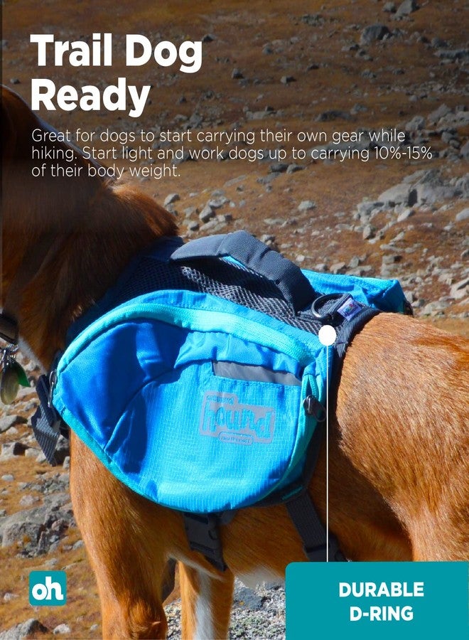 Outward Hound DayPak Blue Dog Saddleback Backpack, Medium - Image 3