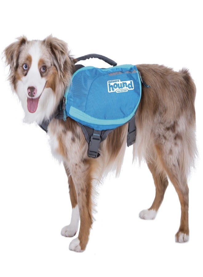 Outward Hound DayPak Blue Dog Saddleback Backpack, Medium - Image 1