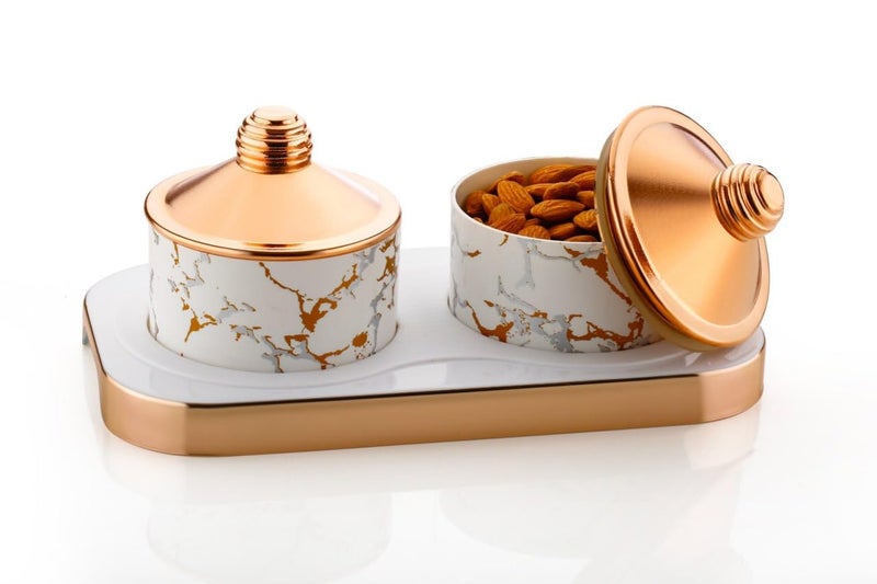 MINTOX Dry Fruit Box Plastic dry fruit container jar with AirTight Lid Serving Tray Storage Container jars for namkeen pulses oats tae coffee sugar spices dry fruits Set - Image 3