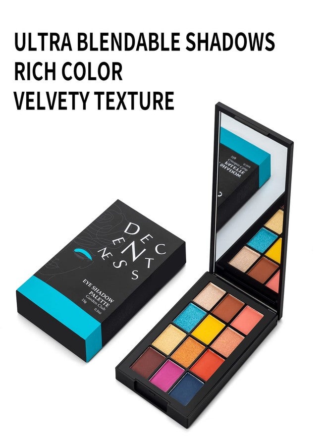 DECENTNESS 12 Colors Eyeshadow Palette Makeup Shades Nude Matte Shimmer Glitter Pigment, Pro Long Lasting&Waterproof Highlighting Makeup Palette,Ideal Gift(Garden Club) - Image 3