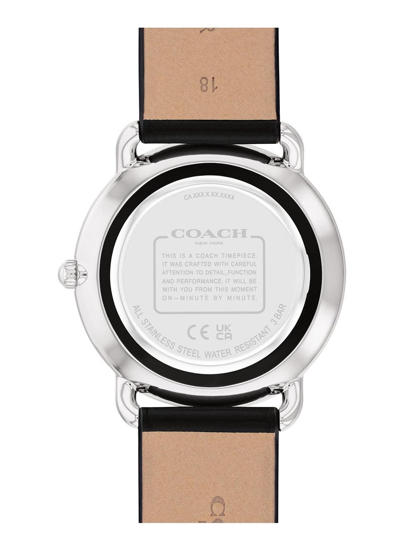 COACH ساعة يد نسائية دائرية أنالوج بهيكل أسود - 14504336 - Image 3