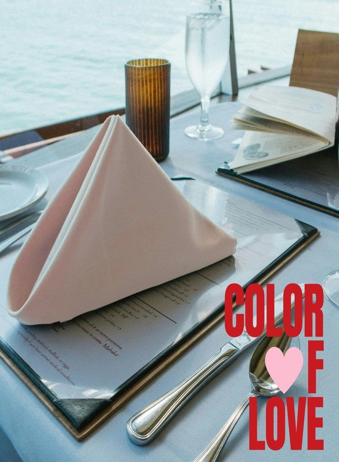 FINGERCRAFT Dinner Cloth Napkin Cotton Linen Blend 12 Pack Natural Premium Quality Mitred Corner for Every Day Use Pre Shrunk and Good Absorbency 18x18 in Easter Color Dusty Pink - Image 4