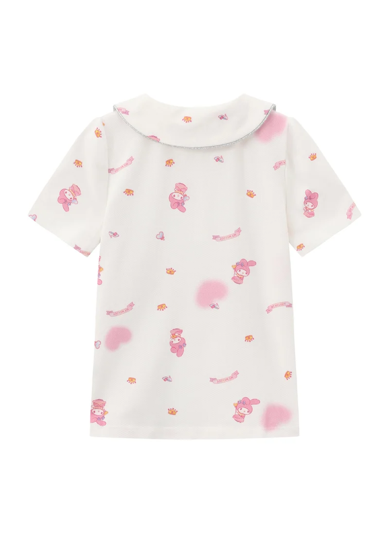 Balabala  Kids Girls Lapel short-sleeved T-shirt for Women | Best Price UAE