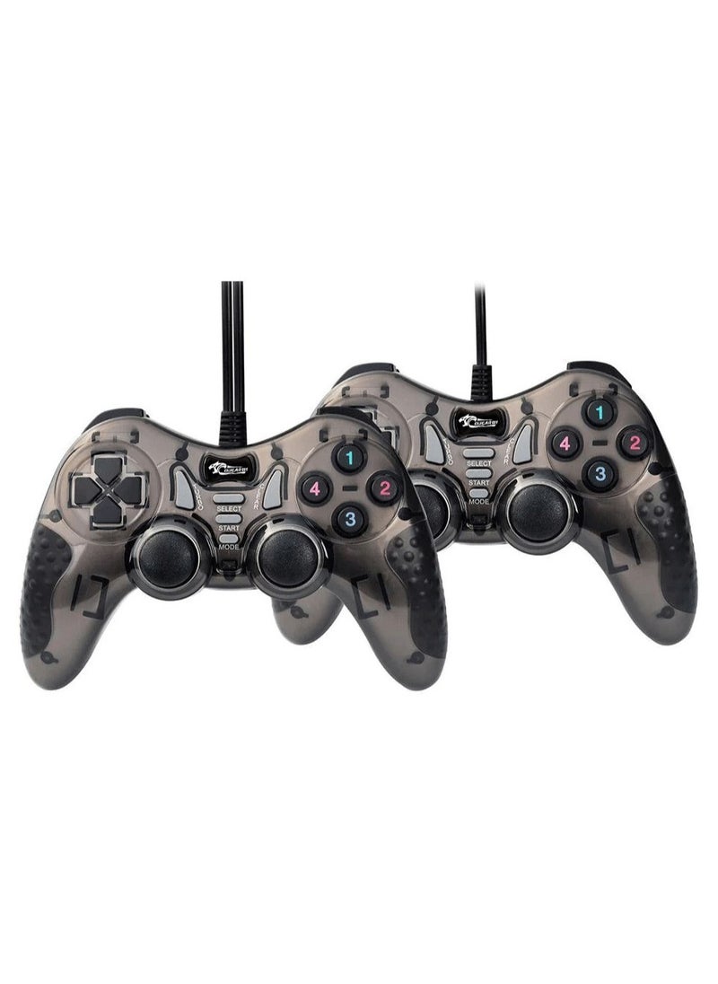 Cougar - COUGAR-EGY(9082)  USB Wired Double Gamepad Turbo Controller with Vibration Function For PC or Laptop (multicolor)) - Image 1