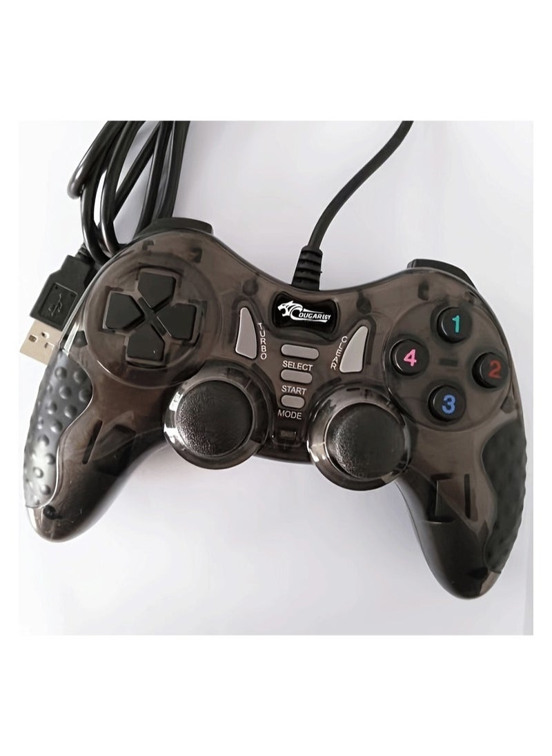 Cougar - COUGAR-EGY(9082)  USB Wired Double Gamepad Turbo Controller with Vibration Function For PC or Laptop (multicolor)) - Image 1