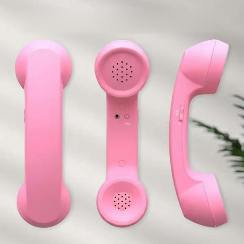 Blue Retro Handset For Mobile Devices With Microphone Vintage Telephone Style - Image 3