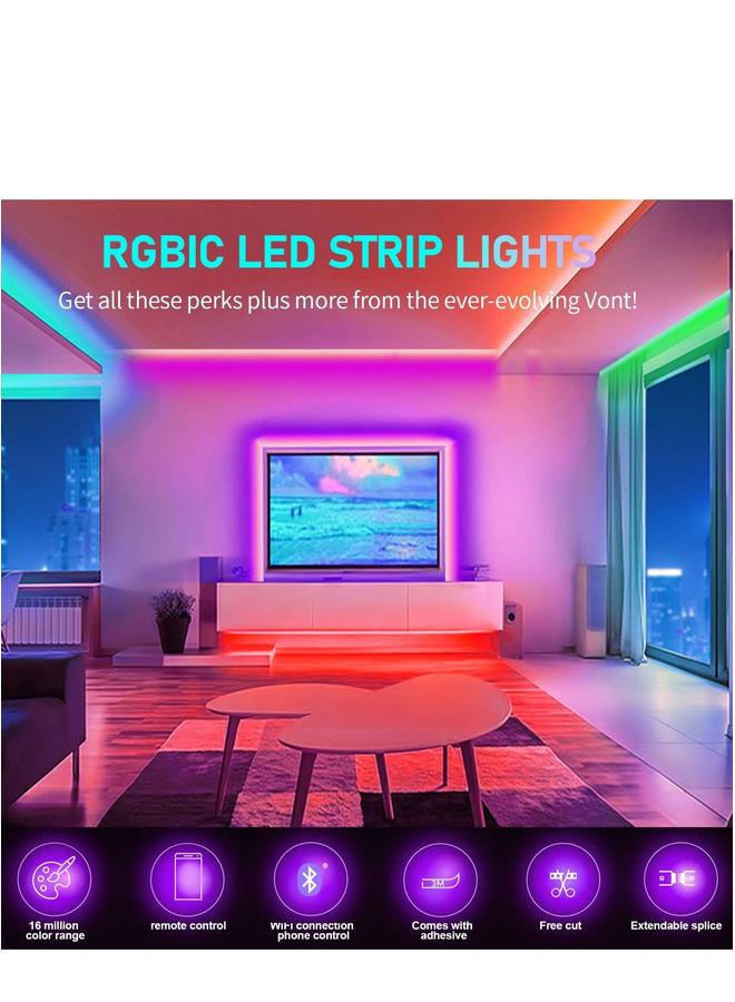 HOMESTAR أضواء شرائط LED مقاومة للماء 5م مع جهاز تحكم عن بعد خيارات ألوان RGB للتصميم المنزلي بار مطبخ حفلة - Image 2