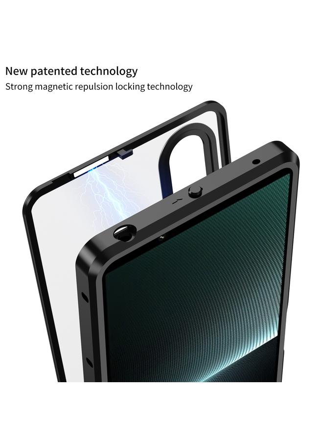 erorex Case For Sony Xperia 1 IV Snap Buckle Metal Frame Frosted Phone Case - Image 5