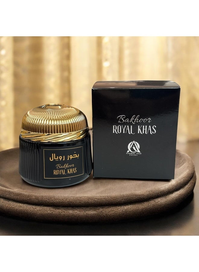 الاثَر عود والعطور بخور رويال خاص | بخور عود شرقي نقي 100% | 90 جرام 9 أقراص | عطر يدوم طويلاً وخالي من الدخان | منعش وجمال الطبيعة | العطار عود وعطور - Image 1