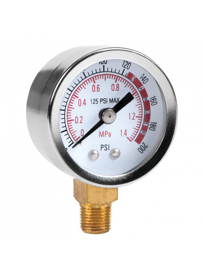 Performance Tool Performance Tool 0-200 PSI Air Gauge for Air Tank Accessory W10055  - Image 1