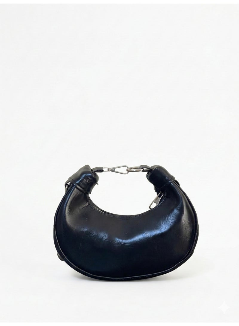 لايف ستيلاش  حقيبة كروس جلد صغيره - اسود ZC-13 - Image 2