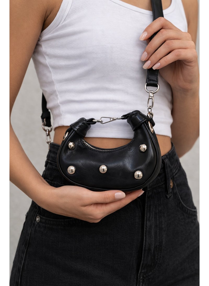 لايف ستيلاش  حقيبة كروس جلد صغيره - اسود ZC-13 - Image 4