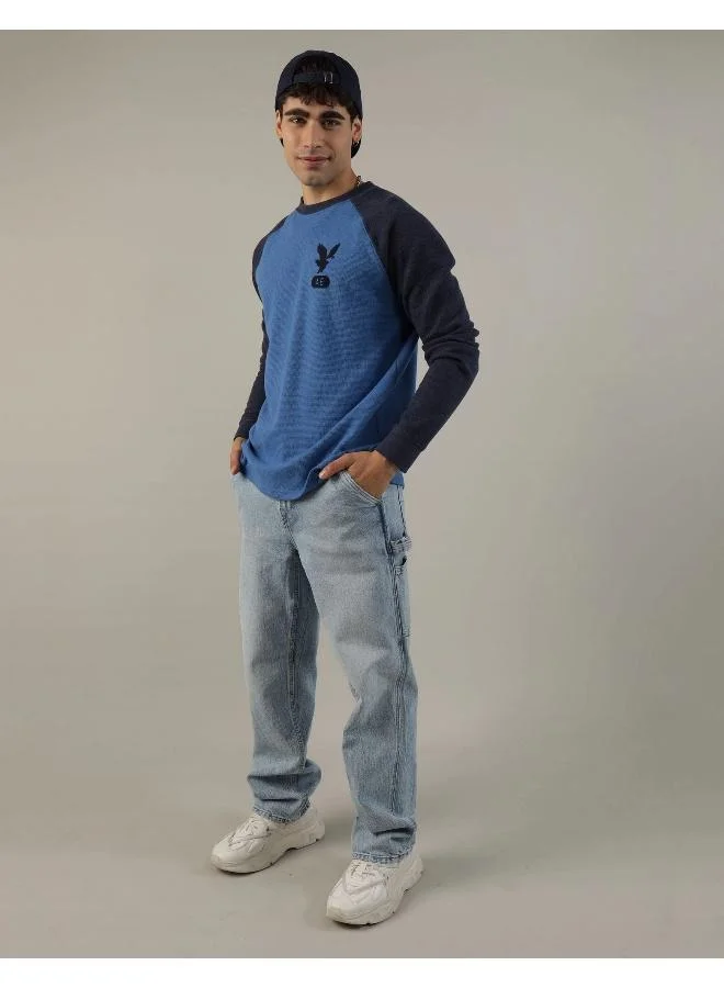 American Eagle Graphic Print Thermal T-Shirt