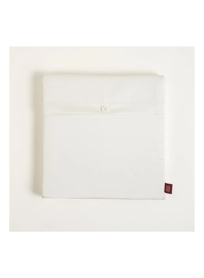 Zsa Zsa Zsu  Solid Ecru King Size Cotton Satin Elastic Bed Sheet.  | Best Price UAE