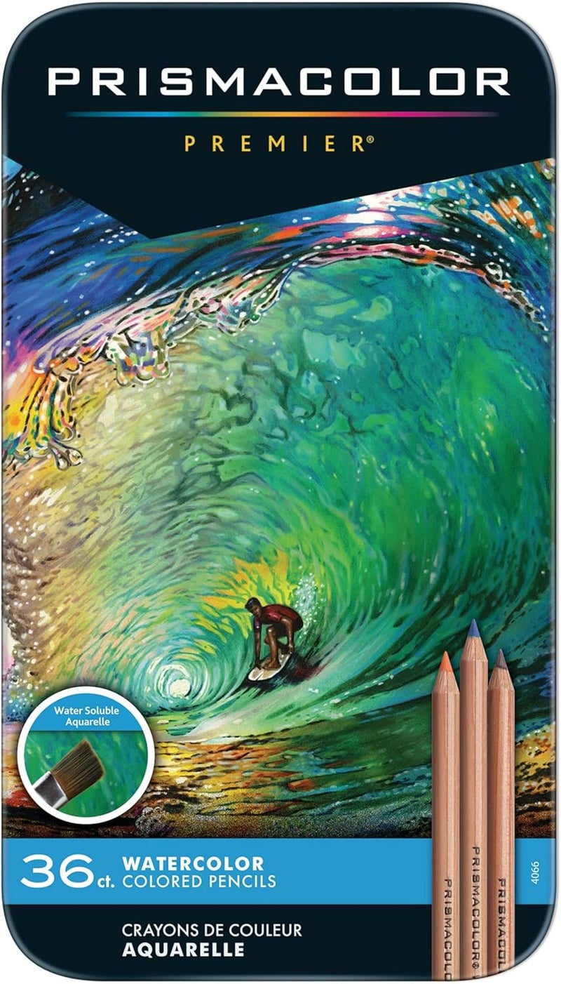 Prismacolor Premier Water-Soluble Colored Pencil Set, 36 Assorted Colors - Image 1
