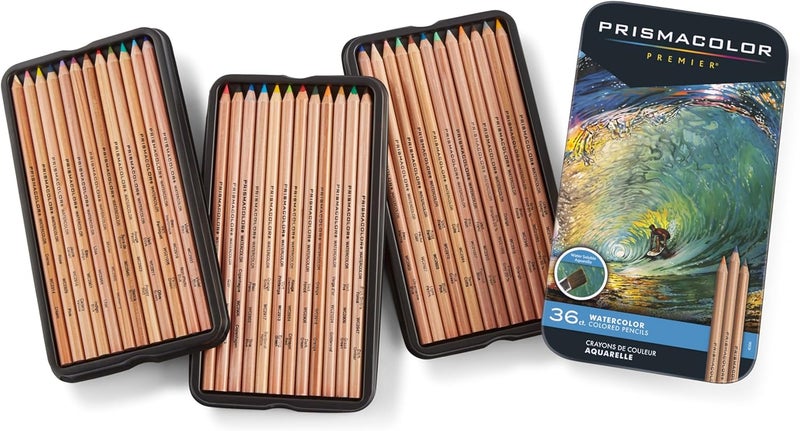Prismacolor Premier Water-Soluble Colored Pencil Set, 36 Assorted Colors - Image 2