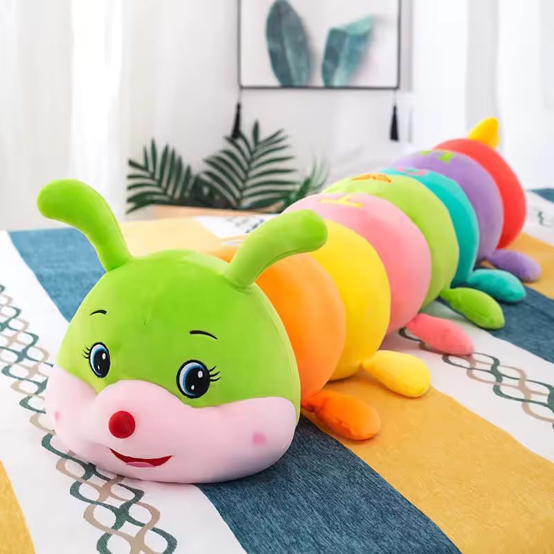 Besties Soft Toy for Kids Big Size Caterpiller 120 cm Plush Toys Gift Babies Cuddly Animal Stuffed Cute Caterpiller Plushie Safe & Huggable Gifts for Toddlers (Super Big Caterpiller 120 cm) - Image 2