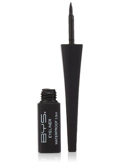 BYS Waterproof Smudgeproof Fine Tip Liquid Eyeliner Makeup Black 3.5ml  - Image 1