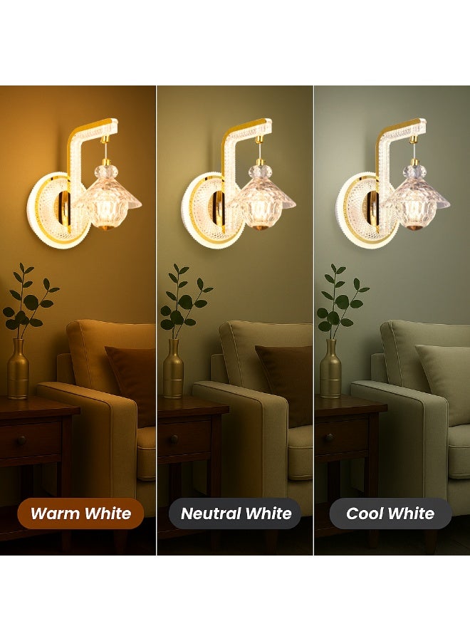 Vmax Modern Creative Gold Wall Hanging Lamp For Living Room Bedroom Balcony 3 Colour - Image 2