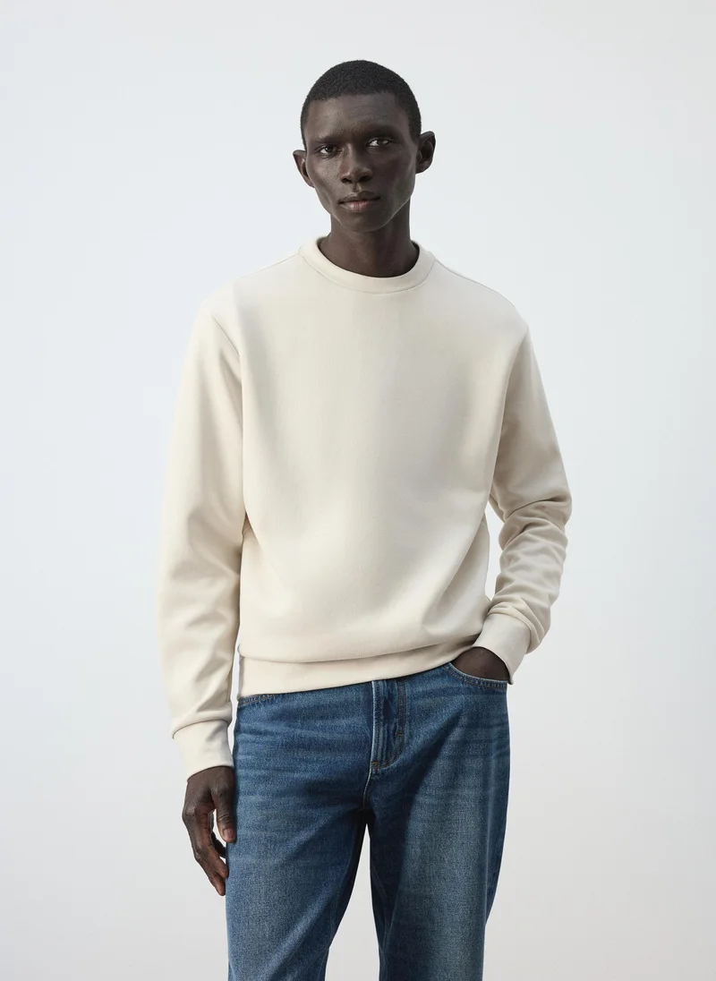 Cotton-blend regular-fit sweatshirt