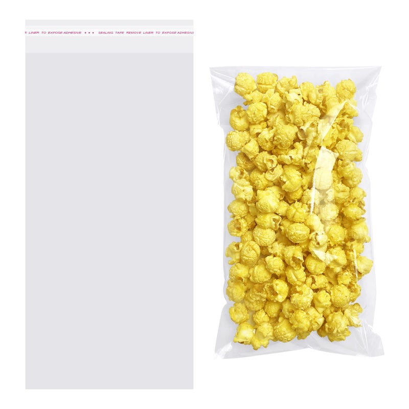 Morepack Self Sealing Cellophane Bags Self Adhesive,6x12 Inches Clear Resealable Cellophane Bags 200 Pieces - Image 1