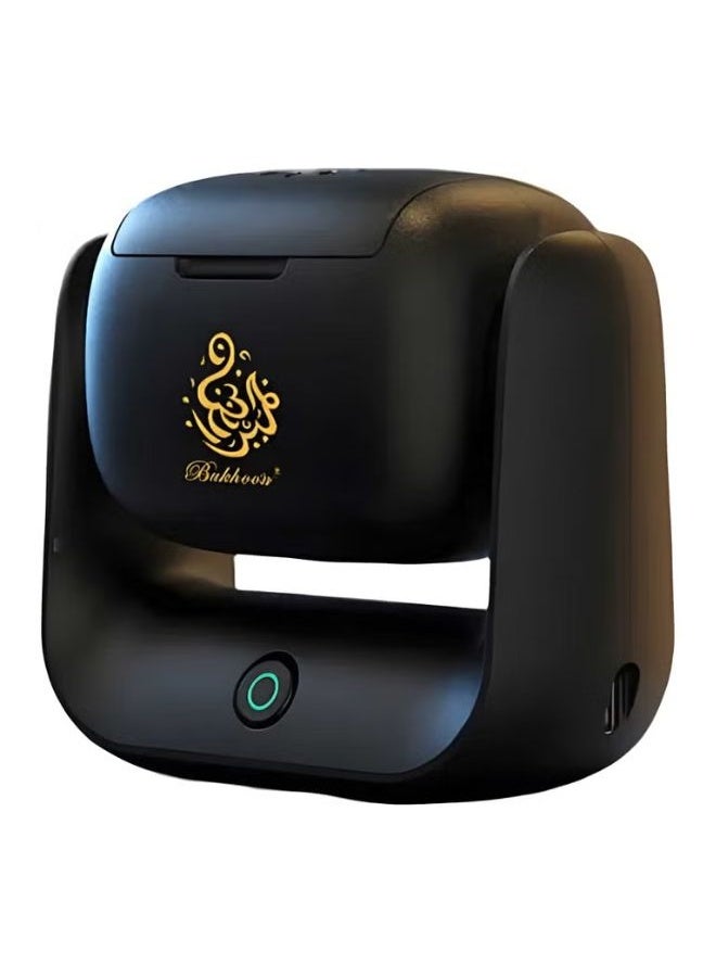 بخون مبخرة كهربائية محمولة - موزع بخور USB-C قابل لإعادة الشحن مع بطارية 1500 مللي أمبير في الساعة، تسخين سريع 700 درجة مئوية، سطح دوار ومؤشر LED للاستخدام المنزلي والسيارة - Image 1