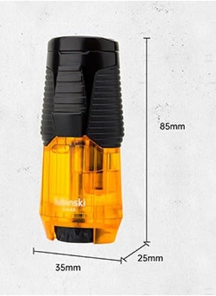 Lubinski Lubinski Torch Lighter with Holde Refillable Butane Torch Windproof Design Orange For BBQ  - Image 3